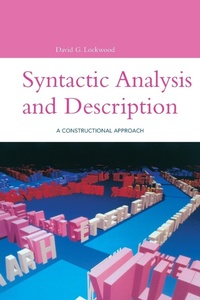 Enlarge image Cover: Syntactic Analysis and Description - Continuum International Publishing Group Ltd.