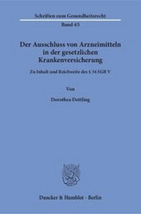 Abbildung von: Der Ausschluss von Arzneimitteln in der gesetzlichen Krankenversicherung. - fibre
