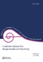 Cover: Mathematics for Large Scale Computing - CRC Press