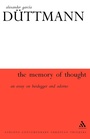 Cover: Memory Of Thought - Mansell Publishing