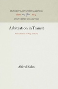 Cover: Arbitration in Transit - University of Pennsylvania Press