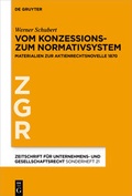 Abbildung von: Vom Konzessions- zum Normativsystem - De Gruyter