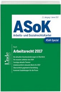 Abbildung von: ASoK-Spezial Arbeitsrecht 2017 - Linde