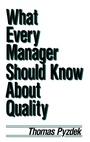 Cover: What Every Manager Should Know about Quality - CRC Press