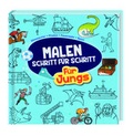 Cover: Malen Schritt f&uuml;r Schritt - f&uuml;r Jungs - D&ouml;rfler Verlag GmbH