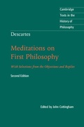 Cover: Descartes: Meditations on First Philosophy - Cambridge University Press