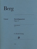 Cover: Alban Berg - Streichquartett op. 3 - Henle, G&uuml;nter