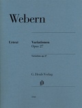 Cover: Anton Webern - Variationen op. 27 - Henle, G&uuml;nter