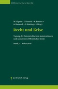 Cover: Recht und Krise - Jan Sramek Verlag KG