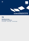 Cover: Rapid Manufacturing Vom Prototyp zur Produktion - utzverlag GmbH