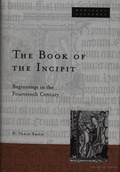 Cover: Book of the Incipit - University of Minnesota Press