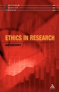 Cover: Ethics in Research - Continuum International Publishing Group Ltd.