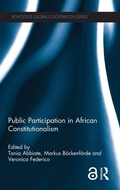Cover: Public Participation in African Constitutionalism - Routledge