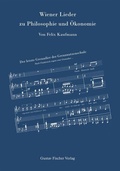 Cover: Wiener Lieder zu Philosophie und &Ouml;konomie - De Gruyter Oldenbourg