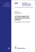 Cover: La fin des rapports de travail dans la fonction publique - St&auml;mpfli Verlag