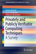 Cover: Privately and Publicly Verifiable Computing Techniques - Springer