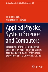 Enlarge image Cover: Applied Physics, System Science and Computers - Springer