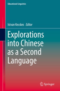 Enlarge image Cover: Explorations into Chinese as a Second Language - Springer