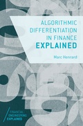 Cover: Algorithmic Differentiation in Finance Explained - Palgrave Macmillan