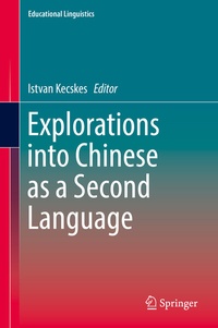 Enlarge image Cover: Explorations into Chinese as a Second Language - Springer
