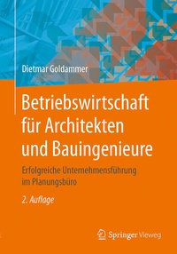 Abbildung von: Betriebswirtschaft für Architekten und Bauingenieure - Springer Vieweg