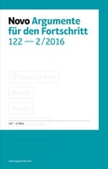 Cover: Novo - Argumente f&uuml;r den Fortschritt - Novo Argumente Verlag
