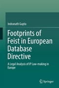 Cover: Footprints of Feist in European Database Directive - Springer
