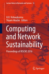 Enlarge image Cover: Computing and Network Sustainability - Springer