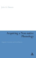 Cover: Acquiring a Non-Native Phonology - Continuum International Publishing Group Ltd.
