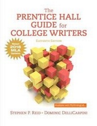 Enlarge image Cover: The Prentice Hall Guide for College Writers, MLA Update - Pearson