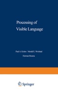 Cover: Processing of Visible Language - Springer