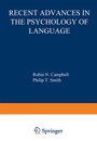 Cover: Recent Advances in the Psychology of Language - Springer