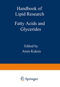 Cover: Fatty Acids and Glycerides - Springer