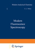 Cover: Modern Fluorescence Spectroscopy - Springer