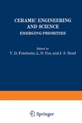 Cover: Ceramic Engineering and Science - Springer