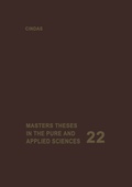 Cover: Masters Theses in the Pure and Applied Sciences - Springer