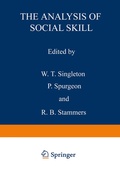 Cover: The Analysis of Social Skill - Springer