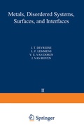 Cover: Recent Developments in Condensed Matter Physics - Springer