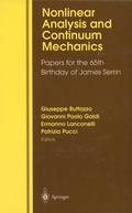 Cover: Nonlinear Analysis and Continuum Mechanics - Springer