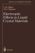 Cover: Electrooptic Effects in Liquid Crystal Materials - Springer