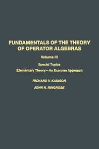 Abbildung von: Fundamentals of the Theory of Operator Algebras - Birkhäuser