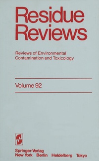 Abbildung von: Residue Reviews - Springer