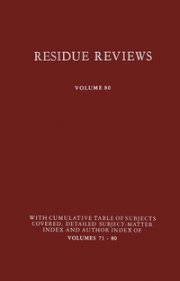 Abbildung von: Residue Reviews - Springer