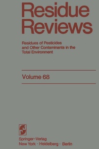 Abbildung von: Residue Reviews - Springer