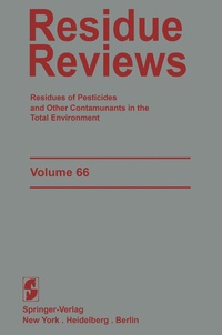 Abbildung von: Residue Reviews - Springer