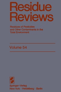 Abbildung von: Residue Reviews - Springer