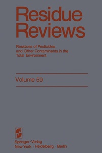 Abbildung von: Residue Reviews - Springer