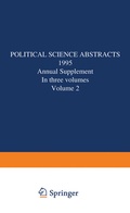 Cover: Political Science Abstracts - Springer