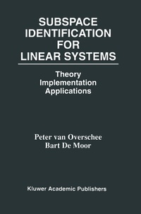 Enlarge image Cover: Subspace Identification for Linear Systems - Springer