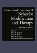Cover: International Handbook of Behavior Modification and Therapy - Springer